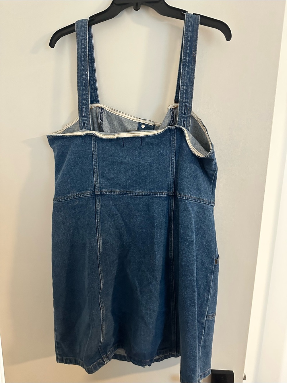 Denim Button-Front Mini Dress - Picture 4 of 4